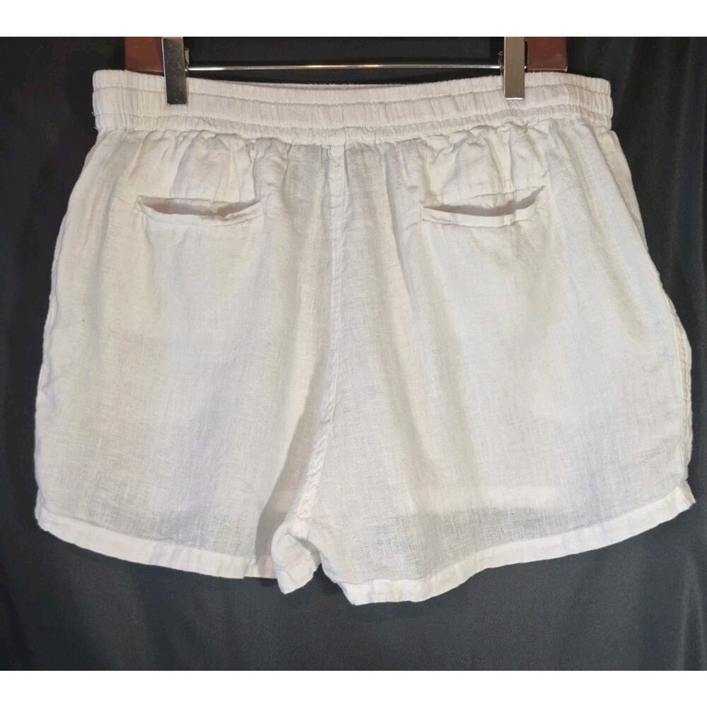 Sold! Quince European Linen White Shorts Large - Picture 7 of 9
